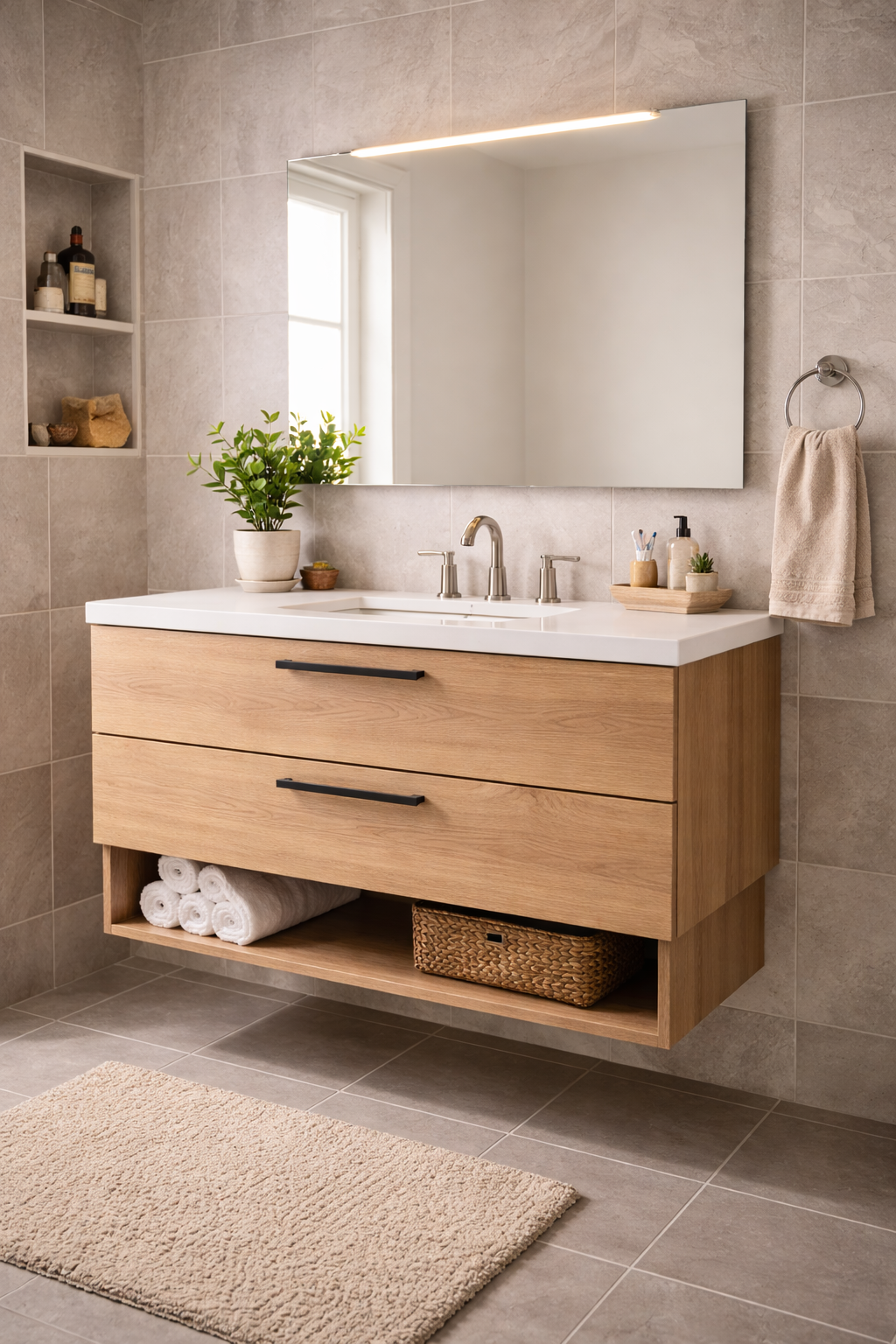 Bagno moderno sospeso